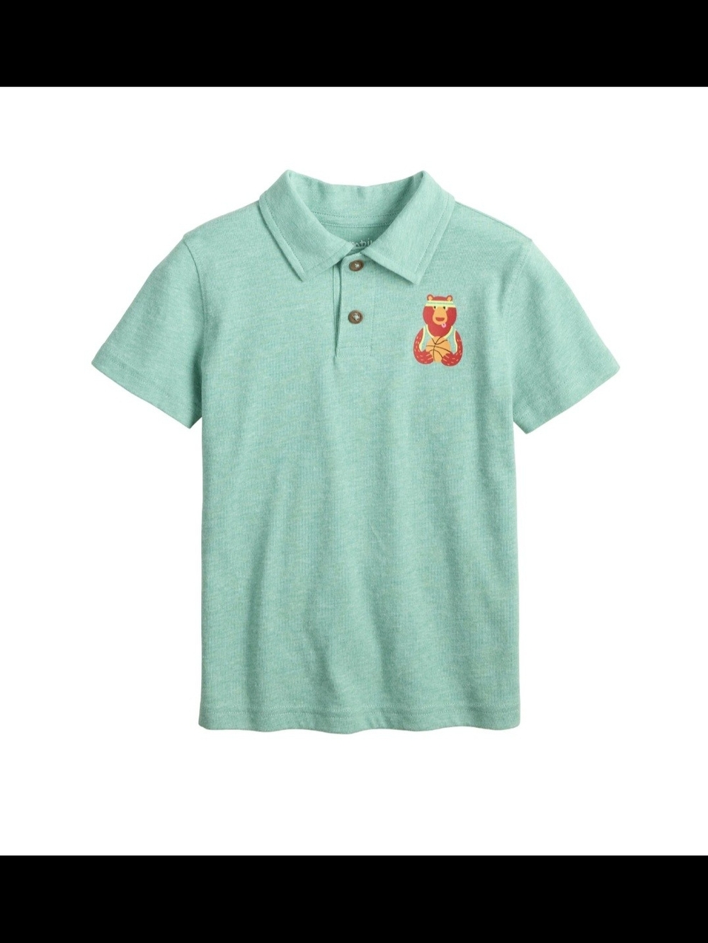 NWT Jumping Beans Boys heather green, mint Polo Shirt – Size 12mos